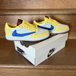 NIB RARE Nike Air Jordan Low Retro 1 x Travis Scott canary 11.5C PS Limited Edit